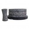 Molcajete Yolia de 20cm con base de mármol color negro
