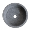 Lavabo de Piedra Volcanica Moderno de 35cm/13.7in de Diametero, Ovalin de Piedra